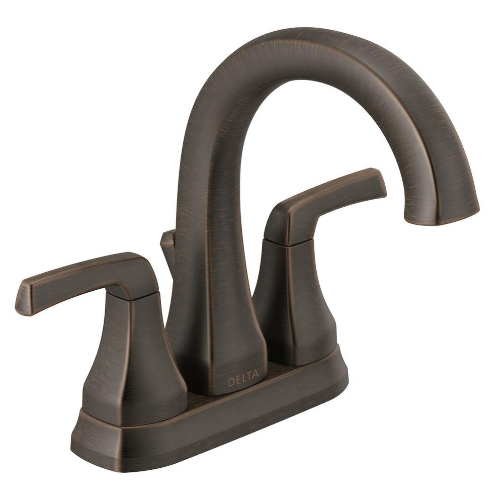 Delta Portwood 25770LF-RB 4 in. Centerset 2-Handle Bathroom Faucet in Venetian Bronze