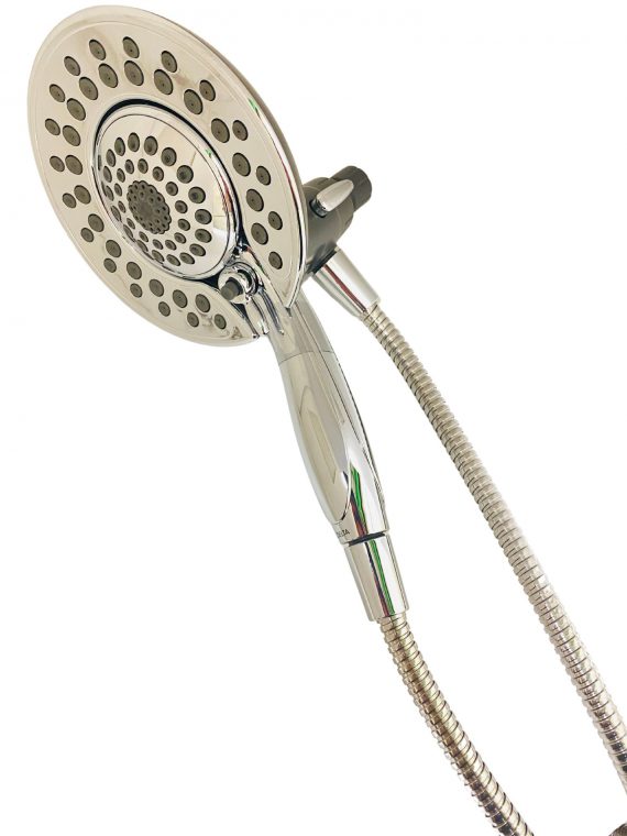 delta-75583c-in2ition-two-in-one-5-spray-6-8-in-dual-wall-mount-fixed-and-handheld-shower-head-in-chrome