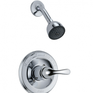 Delta Classic T13220 1-Handle Shower Faucet Trim Kit in Chrome (Valve Not Included)