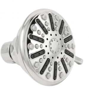 Glacier Bay 1002-847-992 3-Spray 3.5 in. Single Wall Mount Fixed Adjustable Shower Head in Chrome