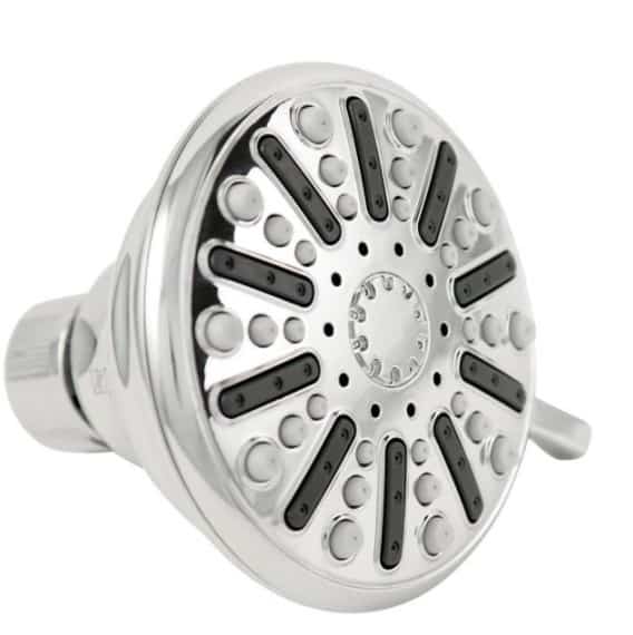 Glacier Bay 1002-847-992 3-Spray 3.5 in. Single Wall Mount Fixed Adjustable Shower Head in Chrome