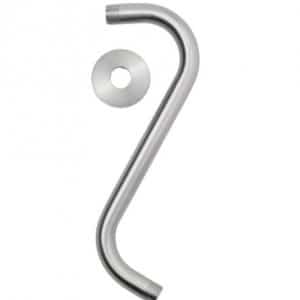 Glacier Bay 813 330 11 in. S-Style Shower Arm and Flange in Brushed Nickel