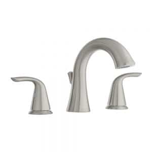 Glacier Bay Irena 1005 668 228 8 in. Widespread 2-Handle Bathroom Faucet in Brushed Nickel