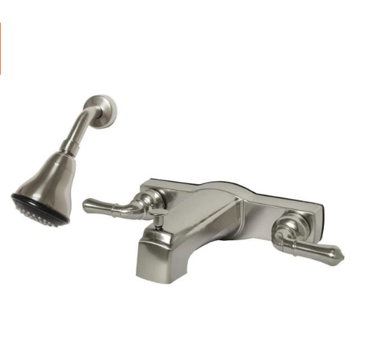 Homewerks Worldwide 3010-501-BN-WS Mobile Home 2-Handle 1-Spray Tub and Shower Faucet in Brushed Nickel (Valve Included)