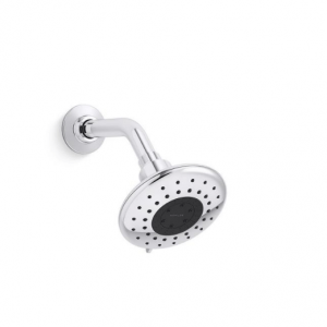 KOHLER Daisyfield 1005 498 825 6-Spray Patterns with 1.75 GPM 4.94 in. Wall Mount Fixed Shower Head in Polished Chrome