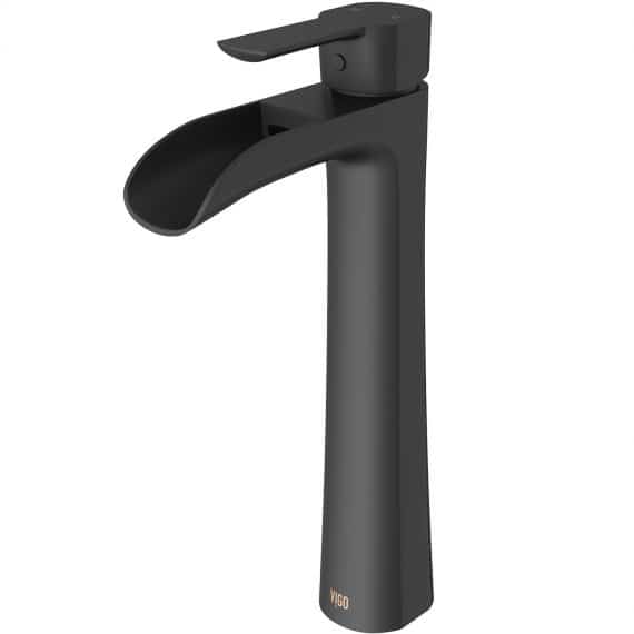 VIGO VG03024MB Single Hole Single-Handle Vessel Bathroom Faucet in Matte Black