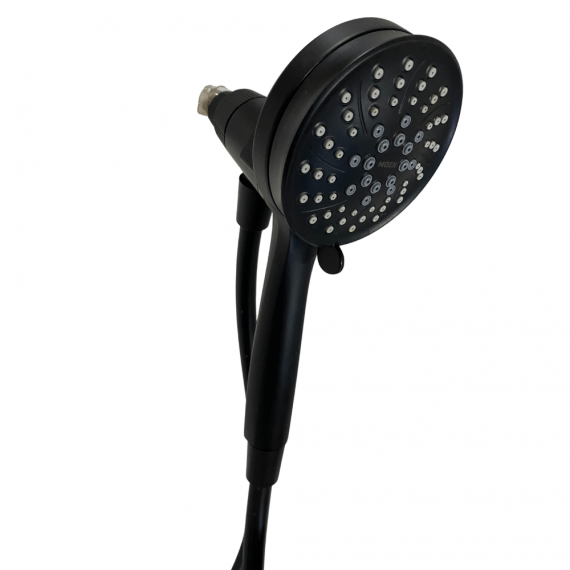 MOEN Attract with Magnetix 26000BL 6-Spray 3.75 in. Single Wall Mount Handheld Adjustable Shower Head in Matte Black