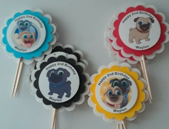 puppy-dog-pals-personalized-cupcake-toppers-birthday-party-handmade-baby-shower