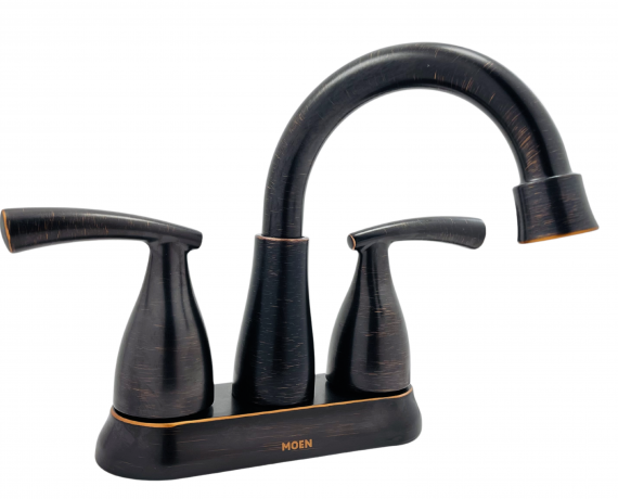 Moen Essie - 84128BRB - Double-Handle 4 in. Centerset Bathroom Faucet in Mediterranean Bronze