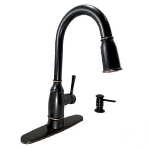 MOEN Noell 87791BRB 1-Handle Pull-Down Sprayer Kitchen Faucet with Reflex