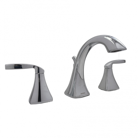 Moen Voss T6905 8 in. Double-Handle, High-Arc Bathroom Faucet Kit in Chrome Finish