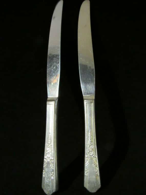Knives, Jasmine Silverplate 1939, Siemon L and George H Rogers by Oneida (1956)