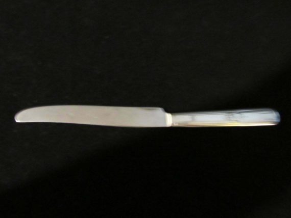 Modern Solid Dinner Knife, Encore Silverplate 1934, SL and GH Rogers   (1985)