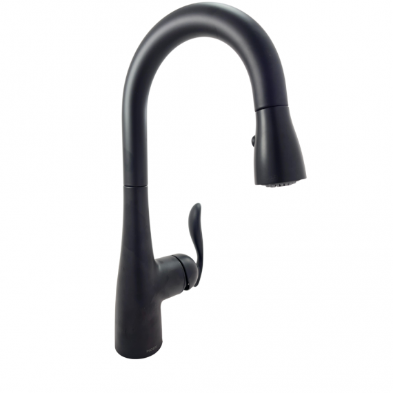 MOEN 7864BL Single-Handle High-Arc Pull-Down Kitchen Faucet with Power Boost