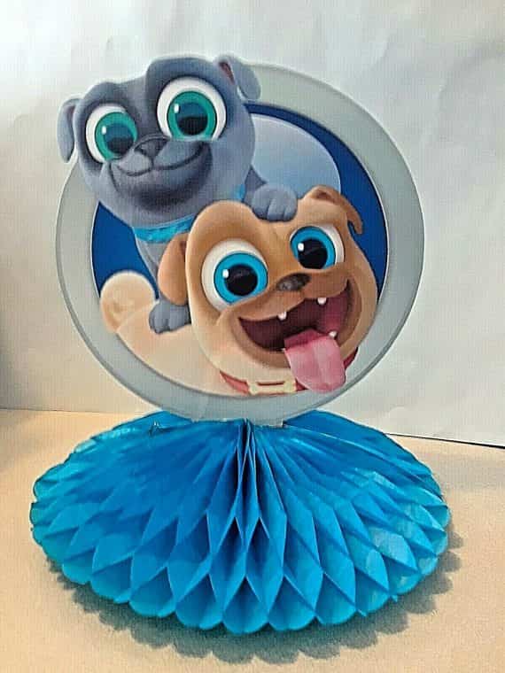 Puppy Dog Pals birthday party honeycomb centerpiece handmade Baby Shower deco