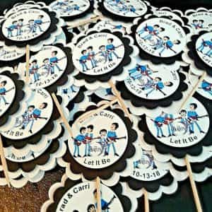 The Beatles Personalized Cupcake Toppers Birthday Party Retirement Wedding