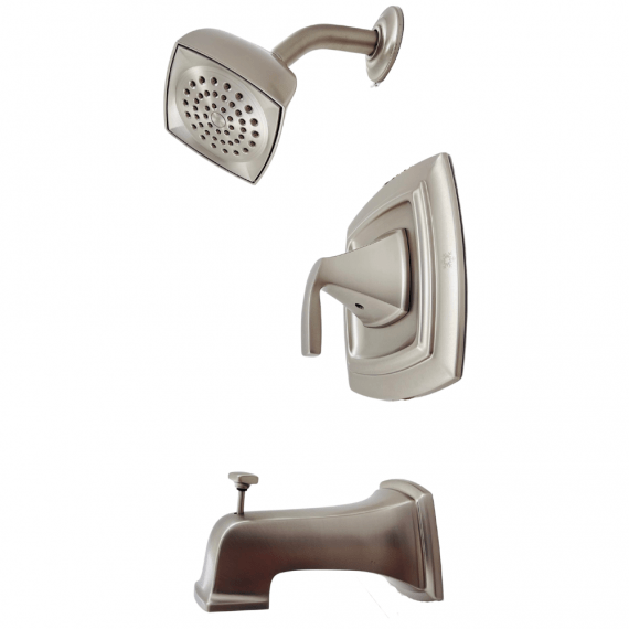 Moen Hensley 82411SRN 1-Handle One-Spray Shower and Tub Bathroom Faucet