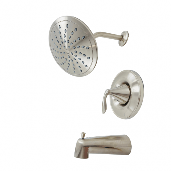 MOEN Eva-T2233EPBN-Posi-Temp Rain Shower Tub and Shower Faucet Trim Kit