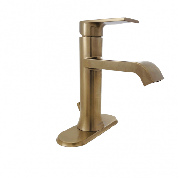 Moen Genta - WS84760BZG - Single Hole Single-Handle Bathroom Faucet in Bronzed Gold