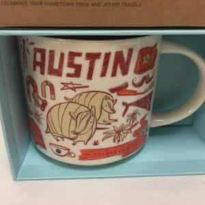 Starbucks Austin Coffee Mug Been There Armadillo Horseshoe Texas New