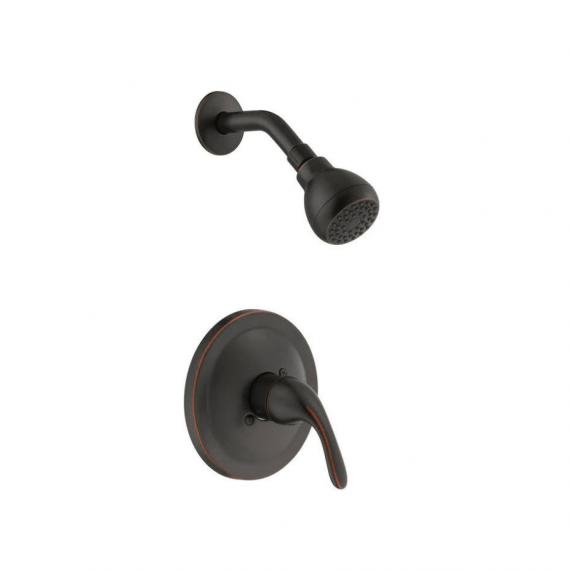 Glacier Bay Builders 1002 501 075 Single-Handle 1-Spray Pressure Balance Shower Faucet in Bronze (Valve Included)