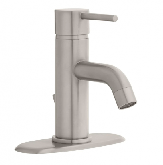 Glacier Bay Modern 1002 502 021 Single Hole Single-Handle Low-Arc Bathroom Faucet in Brushed Nickel