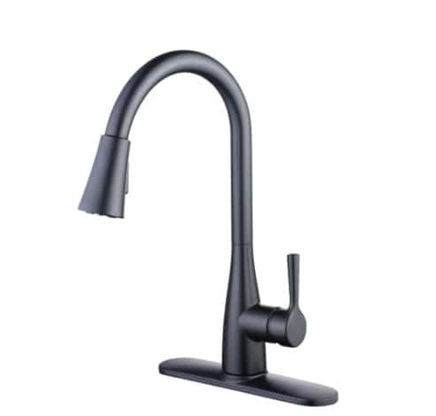 Glacier Bay 1005 481 313 Sadira 1005 481 313 Single-Handle Pull-Down Sprayer Kitchen Faucet in Matte Black