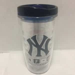 New York Yankees Sports Tumbler Dunkin Donuts Coffee Cup 16 Ounces