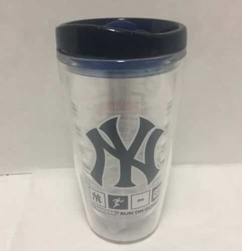 New York Yankees Sports Tumbler Dunkin Donuts Coffee Cup 16 Ounces