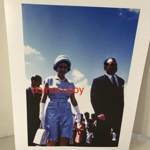 Queen Elizabeth Prince Philip Departing Bermuda 1960s 8x10 Photograph