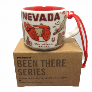 Starbucks Been There Nevada Ornament Mini Mug 2 OZ Tahoe Silver State