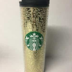 Starbucks Holiday 2020 16oz Gold Multi Bubble Hot Tumbler Cup