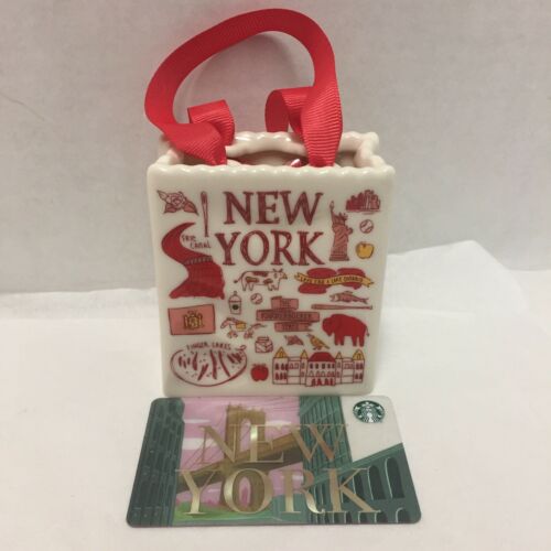 Starbucks Ornament New York Been There Tote Bag 2019 Ceramic Bonus Gift Card