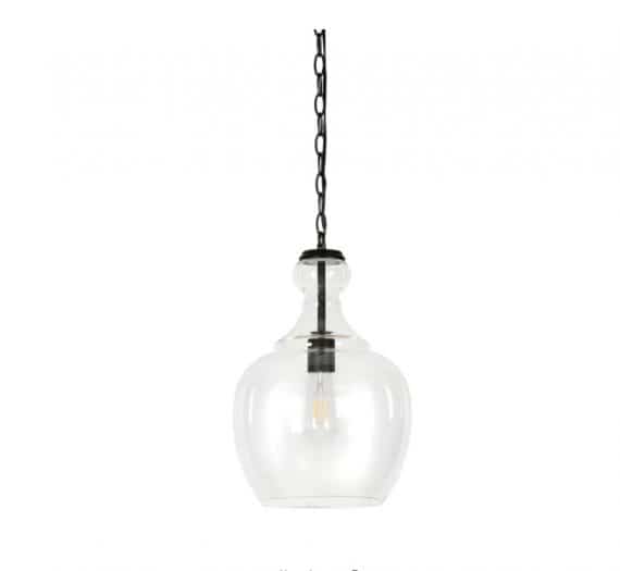 Meyer&Cross PD0273 Westford Blackened Bronze and Clear Glass Pendant