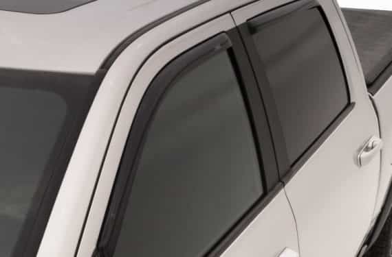 2000-2004 FRONTIER CREW CAB 4PC IN-CHANNEL VENTVISORS-SMOKE