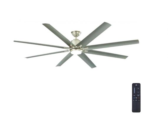 Home Decorators Collection Kensgrove 1001 689 566 72 in. Integrated LED Indoor/Outdoor Brushed Nickel Ceiling Fan with Light Kit and Remote Control