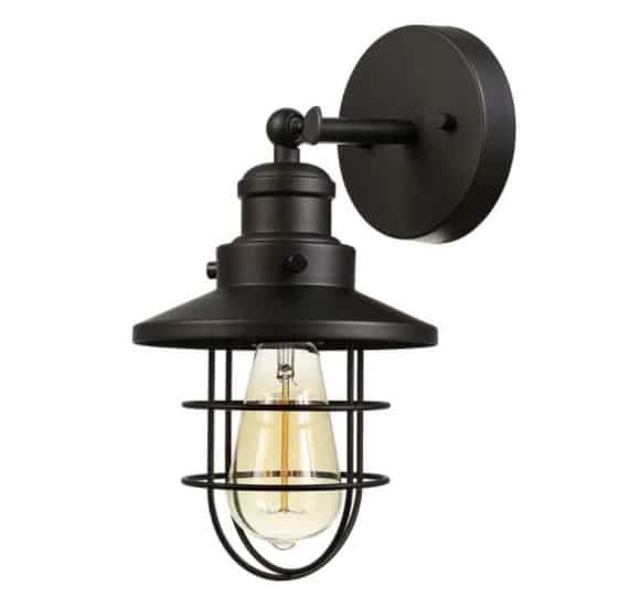 Globe Electric 59123 Beaufort 1-Light Oil Rubbed Bronze Sconce