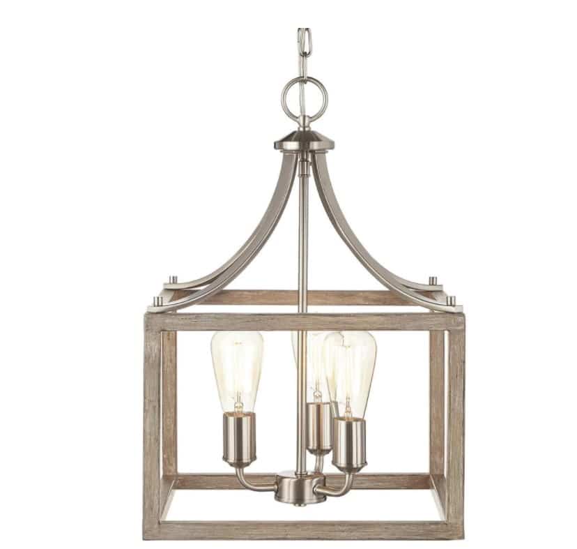 Hampton Bay 1002 427 108 Boswell Quarter 14 in. 3Light Brushed Nickel