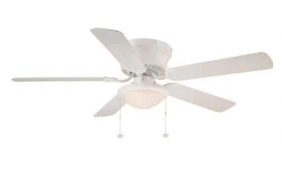Hugger 1002 269 803 52 in. LED Indoor White Ceiling Fan with Light Kit