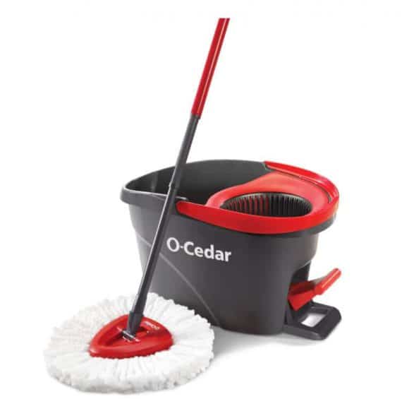 O-Cedar 148473 EasyWring Microfiber Spin Mop and Bucket System-