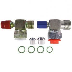 Case Tractor York & Tecumseh Shut Off Valve Replacement Kit Tube-O, R134A-Air Conditioner