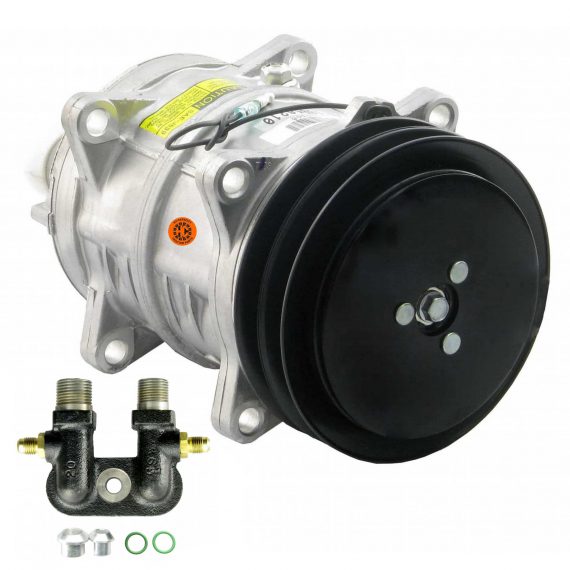 David Brown Tractor Genuine Seltec/Tama TM16 Compressor, with 2 Groove Clutch - Air Conditioner