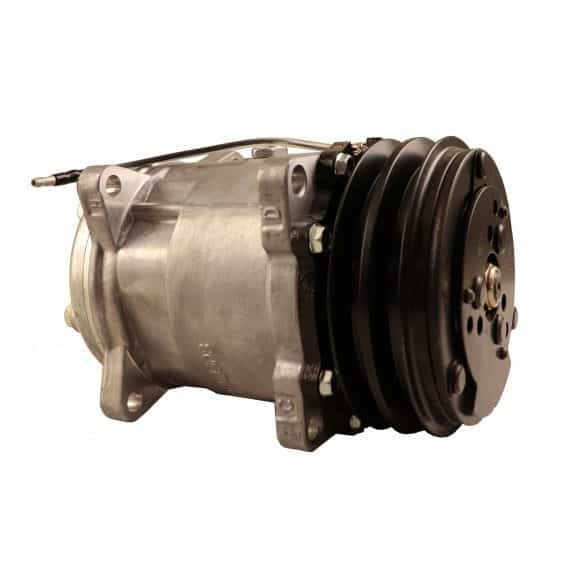 Ford Tractor Sanden SD5H14 Compressor, w/ 2 Groove Clutch - Air Conditioner