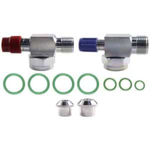 Ford Tractor York & Tecumseh Shut Off Valve Replacement Kit Rotolock, R134A-Air Conditioner