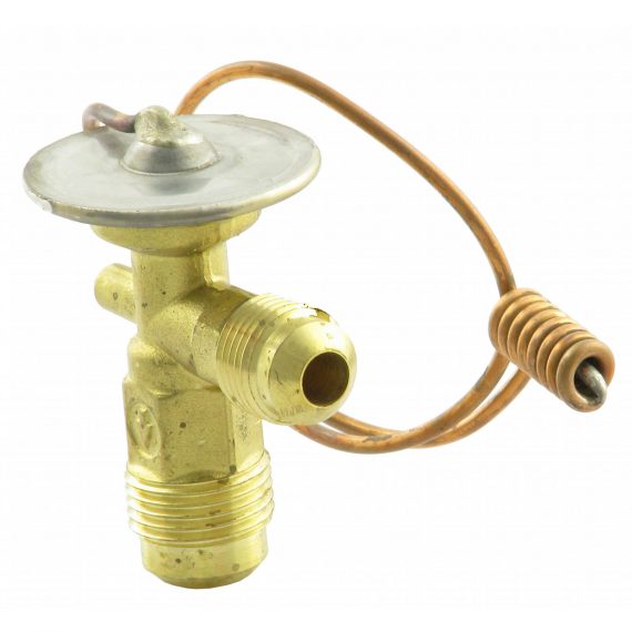 Hesston-Fiat Windrower Expansion Valve, Right Angle, Internally Equalized - Air Conditioner