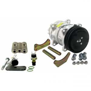John Deere Cotton Stripper Compressor Conversion Kit, Delco A6 to Sanden Style - Air Conditioner