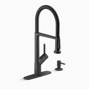 Kohler Setra R29343-SD-BL Single-Handle Semi-Professional Kitchen Sink Faucet