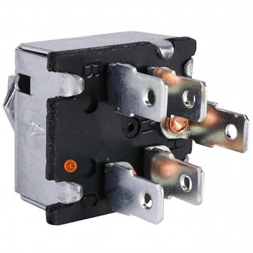 White Tractor Blower Switch, w/ Resistors-Air Conditioner