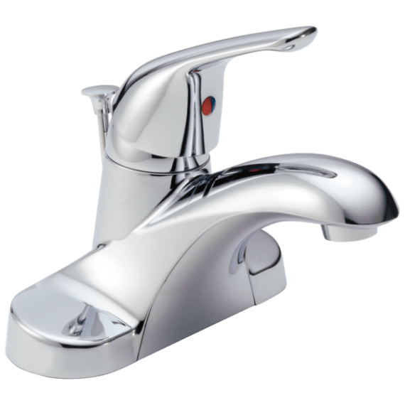 Delta Foundations B510lf Single Handle Centerset Bathroom Faucet In Chrome