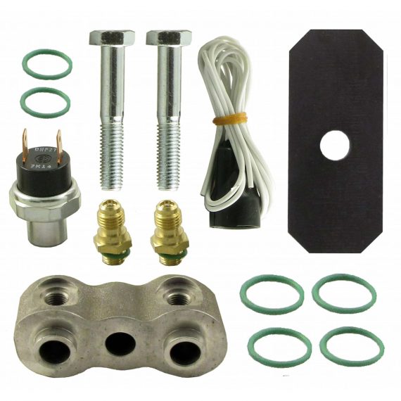 John Deere Combine High-Low Binary Pressure Switch Kit, Single Switch, 3/4" Spacer - Air Conditioner